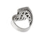 Bague 55 Bague jonc ondulée en or blanc 18 ct et diamants 58 Facettes 19851