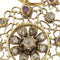 Pendentif Pendentif ancien rond en or jaune 18 ct avec diamants et rubis 58 Facettes 28141