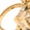 Bague Bague vintage rectangulaire en or rose 18 ct, lapis-lazuli et saphirs 58 Facettes 31382