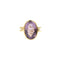 Bague Bague en or jaune 18 ct avec améthyste ovale 11 ct 58 Facettes 28801