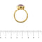 Bague Bague en or jaune 18 ct avec améthyste ovale 11 ct 58 Facettes 28801