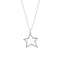 Collier Collier - Pendentif étoile en or blanc 18 kt et diamants 58 Facettes 28831