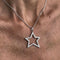 Collier Collier - Pendentif étoile en or blanc 18 kt et diamants 58 Facettes 28831