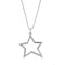 Collier Collier - Pendentif étoile en or blanc 18 kt et diamants 58 Facettes 28831