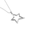 Collier Collier - Pendentif étoile en or blanc 18 kt et diamants 58 Facettes 28831