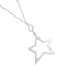 Collier Collier - Pendentif étoile en or blanc 18 kt et diamants 58 Facettes 28831