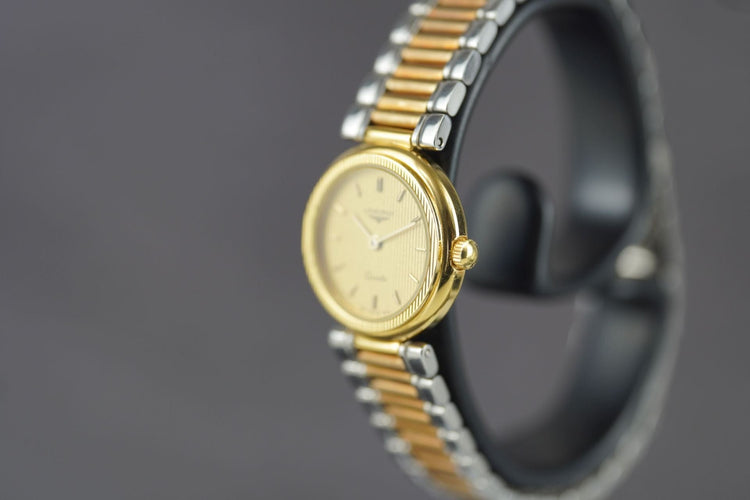 Longines Quartz - Montre en acier bicolore 58 Facettes TOT-10744