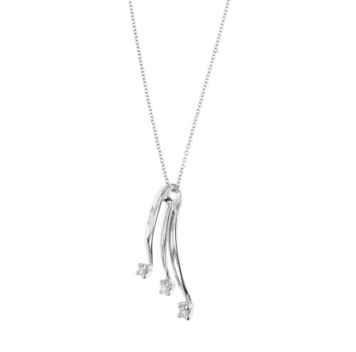 Collier Recarlo Eternity - Collier en or blanc 18 ct avec pendentif et diamants 58 Facettes 31364