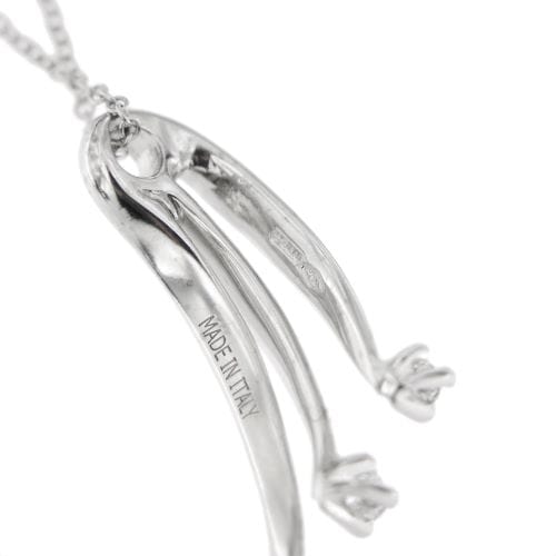 Collier Recarlo Eternity - Collier en or blanc 18 ct avec pendentif et diamants 58 Facettes 31364