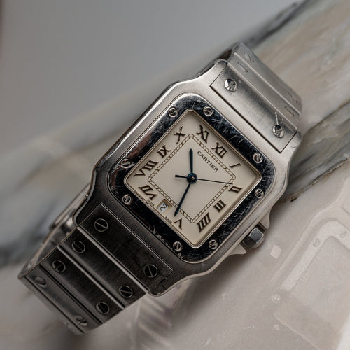 Cartier Santos Galbée - Montre 1564 en acier 58 Facettes TOT-01545