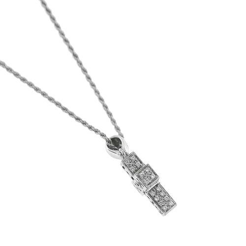 Collier Salvini I SEGNI - Collier croix en or blanc et diamants 58 Facettes 32812