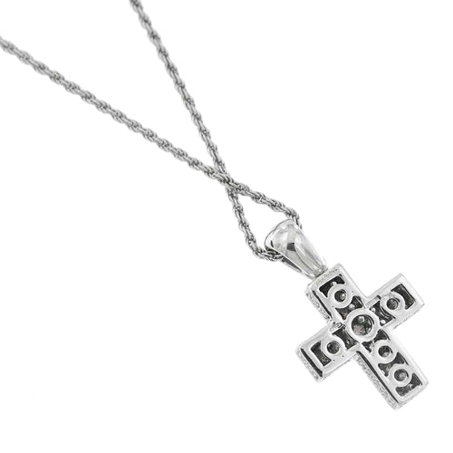 Collier Salvini I SEGNI - Collier croix en or blanc et diamants 58 Facettes 32812