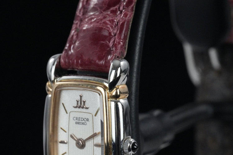 Seiko Credor Tank - Montre femme en or et acier 58 Facettes TOT-01873