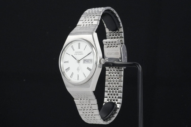 Montre Seiko King Quartz - Montre en acier 58 Facettes TOT-01875