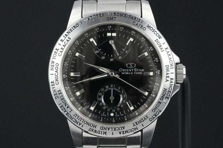 Orient Star World Time - Montre automatique en acier 58 Facettes TOT-10342
