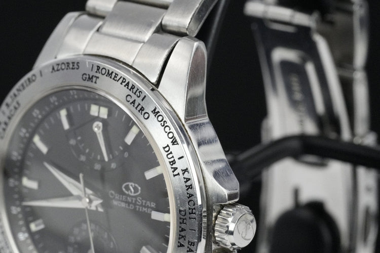 Orient Star World Time - Montre automatique en acier 58 Facettes TOT-10342