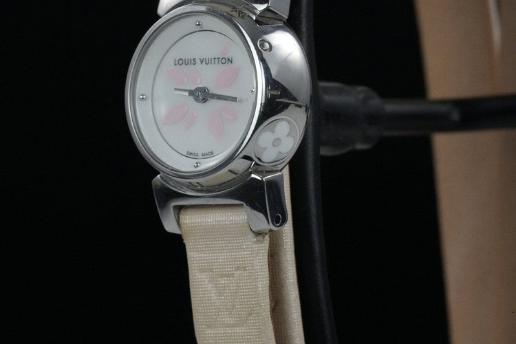 Louis Vuitton Tambour Petal - Montre Q1512 en acier 58 Facettes TOT-10365