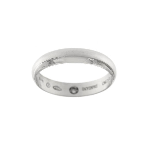 Bague Damiani PERSEMPRE - Alliance en platine 950 avec diamant 0,03 ct 58 Facettes 28199