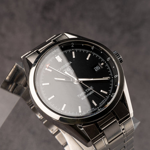TAG Heuer Carrera Twin Time - Montre en acier 58 Facettes TOT-02215