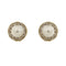 Boucles d'oreilles Boucles d’oreilles - Puces en or jaune et blanc 18 ct, perles mabé et diamants 58 Facettes 26824