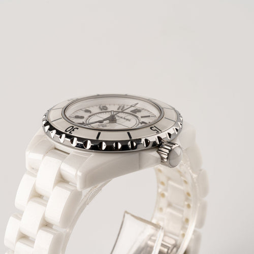 Montre Chanel J12 Limited Edition - Montre en céramique blanche 58 Facettes TOT-02234