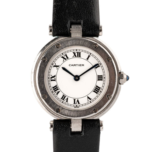 Montre Cartier Santos Ronde - Montre en acier 58 Facettes TOT-02242