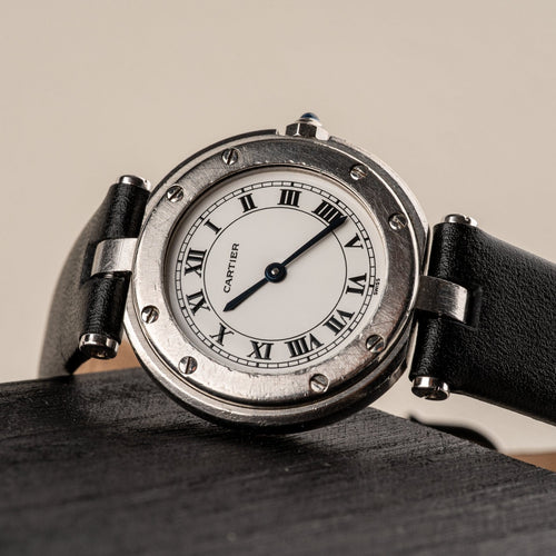 Montre Cartier Santos Ronde - Montre en acier 58 Facettes TOT-02242