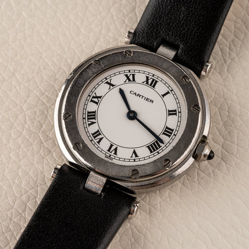 Montre Cartier Santos Ronde - Montre en acier 58 Facettes TOT-02242
