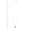 Collier Collier - Chaîne à billes avec pendentif marguerite en or blanc 18 ct et diamants 58 Facettes 27669