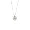 Collier Collier - Chaîne à billes avec pendentif marguerite en or blanc 18 ct et diamants 58 Facettes 27669