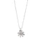 Collier Collier - Chaîne à billes avec pendentif marguerite en or blanc 18 ct et diamants 58 Facettes 27669