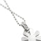 Collier Collier - Chaîne à billes avec pendentif marguerite en or blanc 18 ct et diamants 58 Facettes 27669