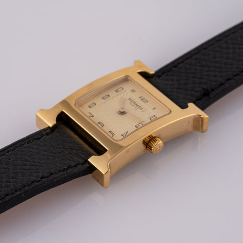 Hermès Heure H - Montre en plaqué or HH1.201 58 Facettes TOT-02390