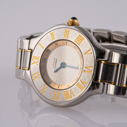 Cartier Must de 21 - Montre femme en or et acier 58 Facettes TOT-02403