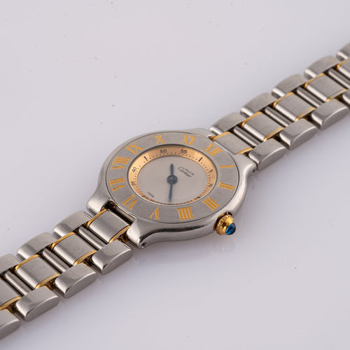 Cartier Must de 21 - Montre femme en or et acier 58 Facettes TOT-02403