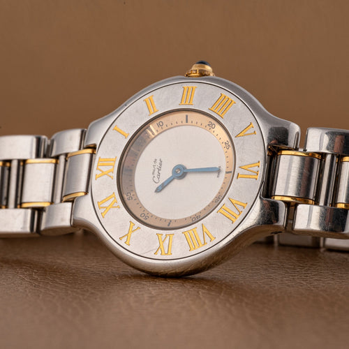 Cartier Must de 21 - Montre femme en or et acier 58 Facettes TOT-02403