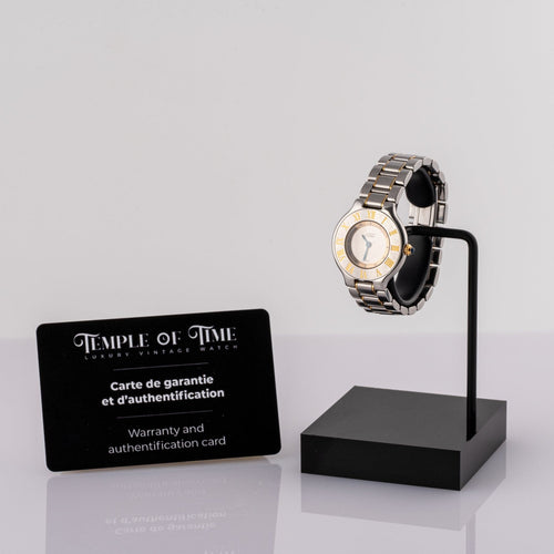 Cartier Must de 21 - Montre femme en or et acier 58 Facettes TOT-02403