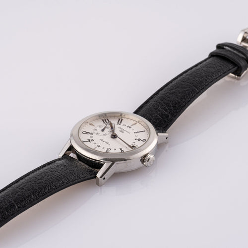 Zenith Port Royal Elite Dual Time - Montre en acier 58 Facettes TOT-02331