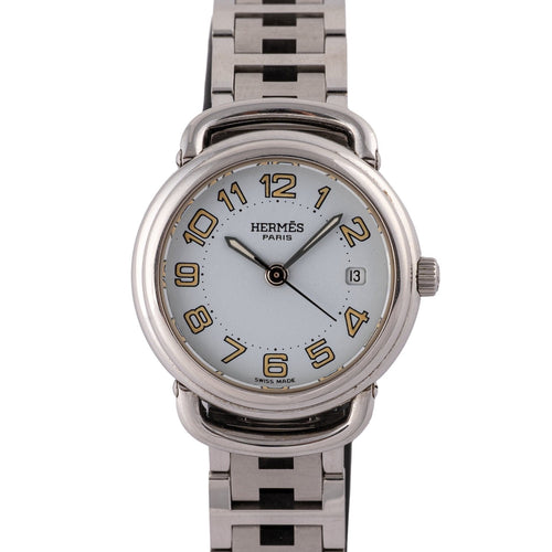 Hermès Pullman - Montre PU2.210 en acier 58 Facettes TOT-02383