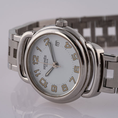 Hermès Pullman - Montre PU2.210 en acier 58 Facettes TOT-02383