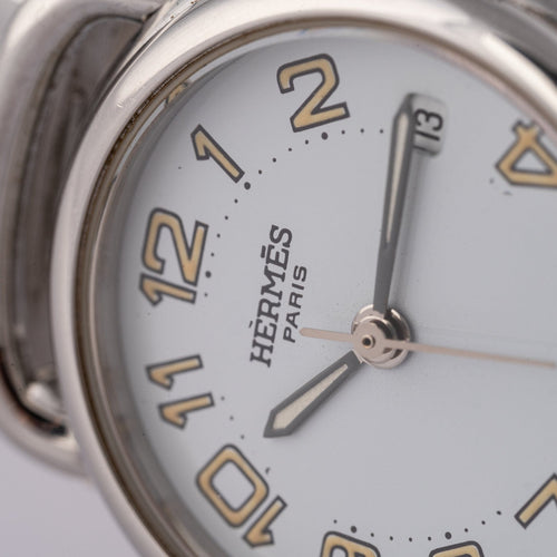 Hermès Pullman - Montre PU2.210 en acier 58 Facettes TOT-02383