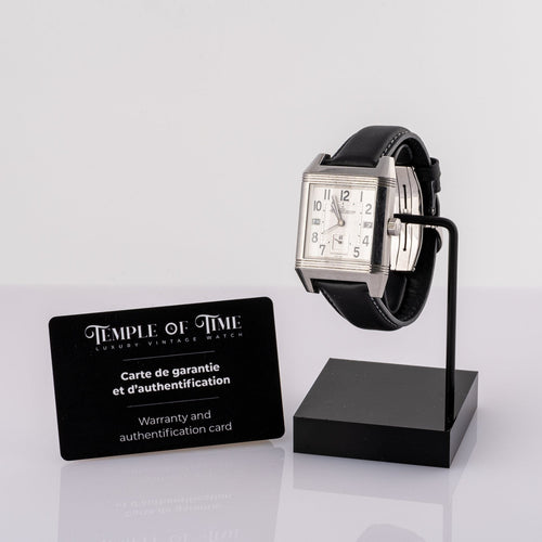 Jaeger-LeCoultre Reverso Squadra Hometime - Montre en acier 58 Facettes TOT-02393
