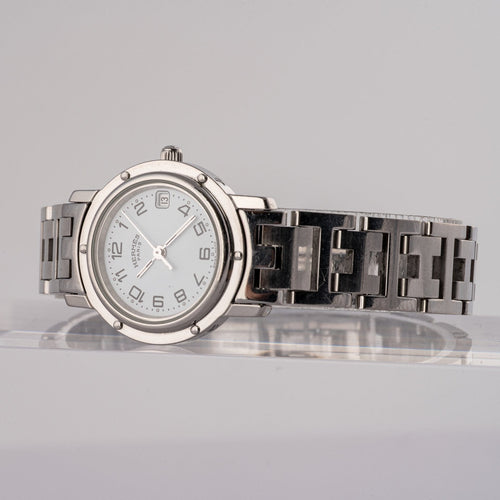 Hermès Clipper - Montre CL4.210 en acier 58 Facettes TOT-02372
