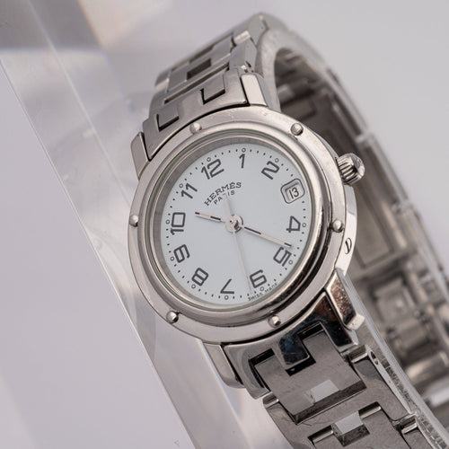 Hermès Clipper - Montre CL4.210 en acier 58 Facettes TOT-02372