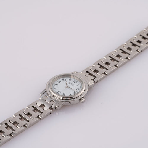 Hermès Clipper - Montre CL4.210 en acier 58 Facettes TOT-02372