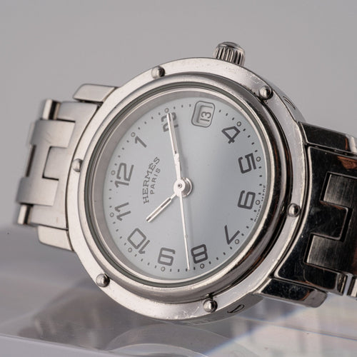Hermès Clipper - Montre CL4.210 en acier 58 Facettes TOT-02372