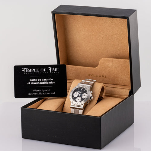 Bulgari Diagono - Montre CH35S en acier 58 Facettes TOT-02371