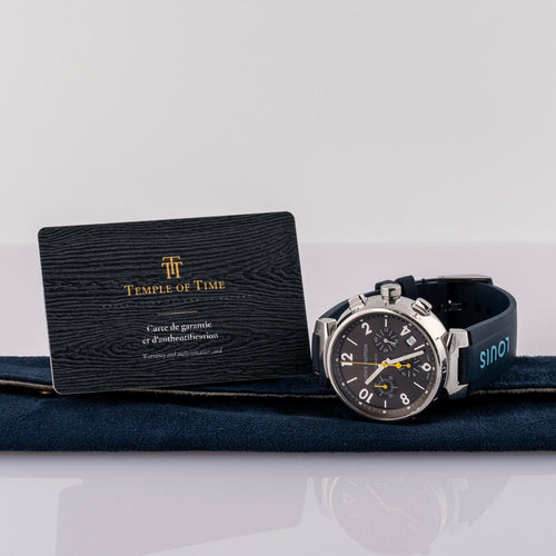 Louis Vuitton Tambour - Montre Automatic Q1121 en acier 58 Facettes TOT-02352