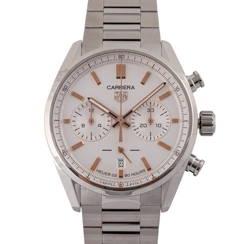 TAG Heuer Carrera - Montre Calibre Heuer 02 en acier 58 Facettes TOT-02317