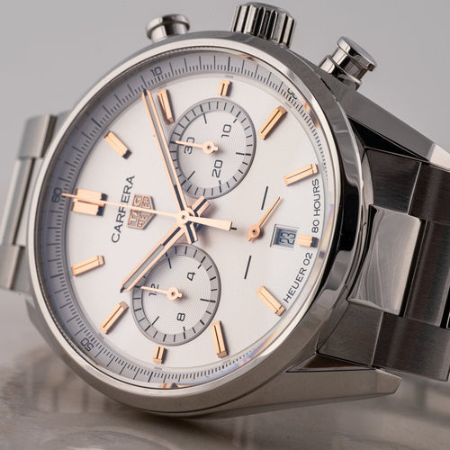 TAG Heuer Carrera - Montre Calibre Heuer 02 en acier 58 Facettes TOT-02317